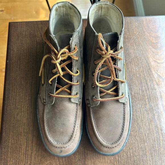 Polo Ralph Lauren Delmont Leather Boat Boots Shoes Men\'s size 9.5 D main image 5